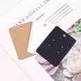 thumbnail image 5 of 50pcs/lot Necklace Earrings Display Cards 5.8x7.8cm Blank Kraft Paper Cards for Handmade Jewelry Retail Packaging Cardboard Black 6x9cm 50pcs, 5 of 6