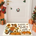 thumbnail image 5 of 3PCS Kitchen Mat set,Welcome Door Flannel Rug,Home Decor for Front Door,Kitchen, Bathroom,Happy Fall Yall Pumpkin Sunflower ,Gifts for family and friends., 5 of 9