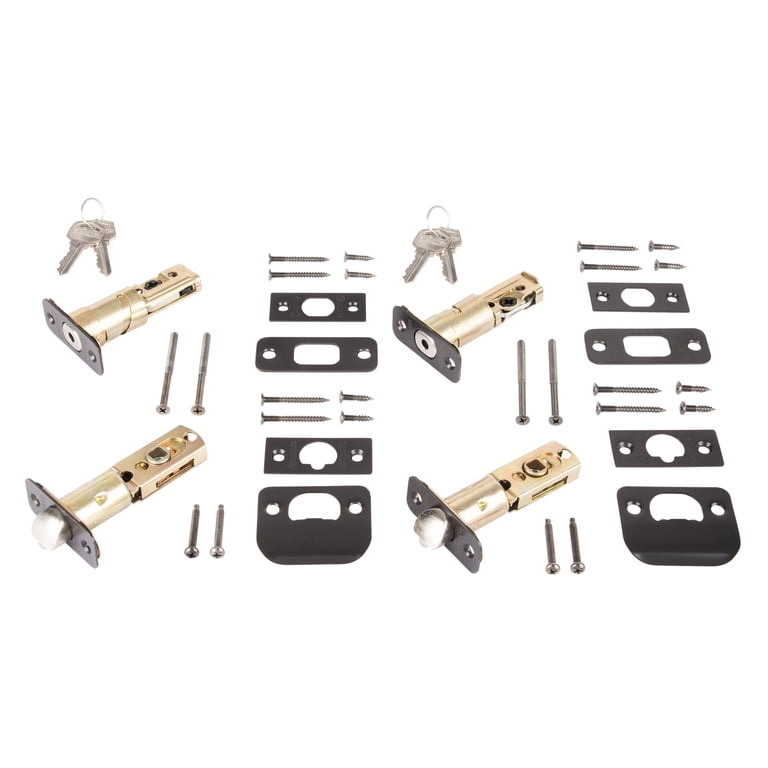 Brinks Keyed Entry Doorknob & Deadbolt Twin Pack, Bronze photo 7