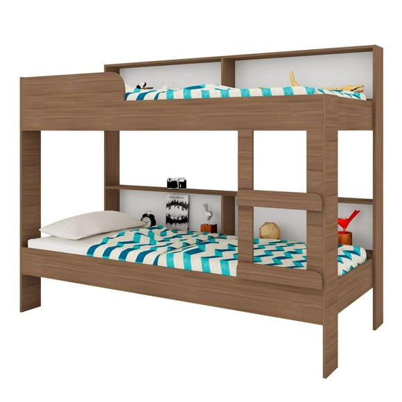 Litera Doble Individual Base Cama Con Estante KingsHouse cafe Individual