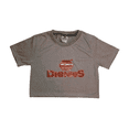thumbnail image 4 of Dionies Women's Athletic Crop Tee, Gray, 4 of 5