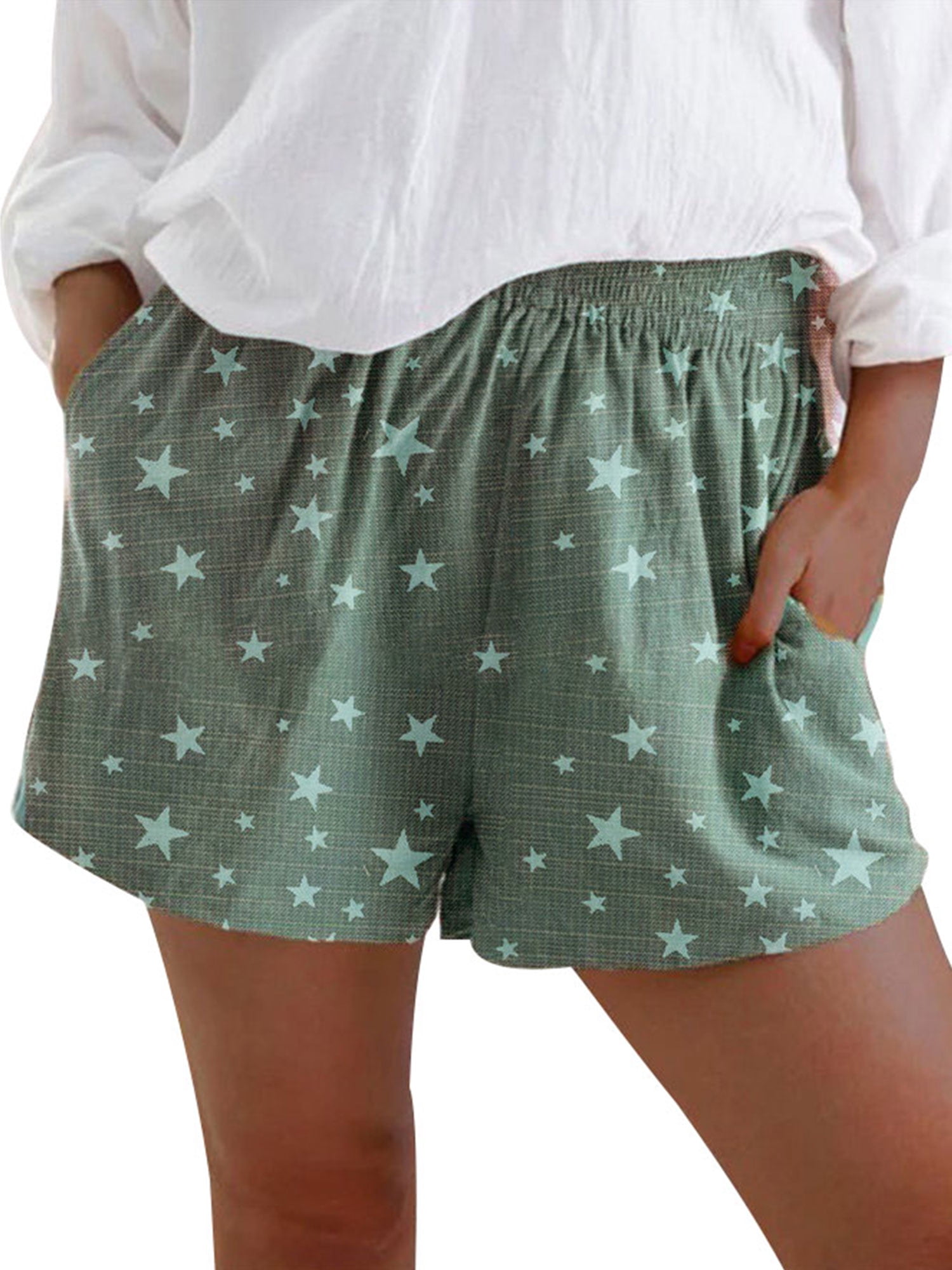 Sexy Dance Star Print Beach Shorts for 