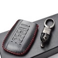 thumbnail image 5 of Vitodeco Leather Smart Key Fob Case Compatible with Acura RDX, MDX, ILX, TLX (2016 - 2021Models) - 5-Button, Black/Red, 5 of 6