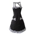 thumbnail image 2 of Apron,Splicing Lace Apron Household Anti Oil Bow Cotton Waist, 2 of 6