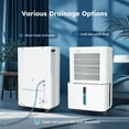 thumbnail image 4 of MF Studio 8.5 Pints Dehumidifier for Basement, Cover Up to 2500 Sq. Ft Home Space with Drain Hose , 0.48 Gal Water Tank, Overflow Protection, Auto Defrost & Drain, White, 4 of 9