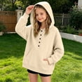 thumbnail image 3 of Bixock Toddler Girls Hoodies,Girls Long Sleeve Tops,Kids Crewneck Pullover Hooded Solid Color Thin Sweatshirt Windproof Soft Warm Everyday Wear Girls Clothings, 3 of 7
