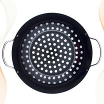 PENIKOKO Non Stick Grilling Meat Net Round Barbecue Pan 1Pack