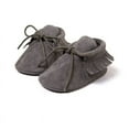 thumbnail image 6 of Infant Baby Girls and Boys Premium Soft Sole Moccasins Tassels Prewalker Anti-Slip Toddler Shoes, 6 of 12