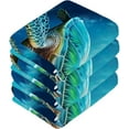 thumbnail image 3 of Coolnut Sea Turtle Washcloths, Soft and Absorbent Cotton Towel, 4 Pack 12 X 12 Inches Premium Quick Dry Face Towel Wash cloth, 3 of 7