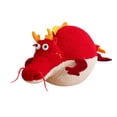 thumbnail image 4 of Almohada de Peluche de Dragón Macarena Muñeco de Peluche Redondo de Dibujos Animados Animal Relleno Suave para Fiesta Hogar Sofá Cama Dormitorio Recuerdo Rojo 60cm, 4 of 8