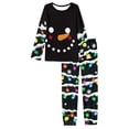thumbnail image 2 of Renewold Christmas Pajamas Panta Family Plus Size 6XL Colorful Lights Nightwear Pants Bottom Set of 2 Comfy Sleepwear Pjs for Men Lightweight Sweatsuit T-Shirt, 2 of 5