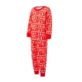 thumbnail image 4 of KOMOO Christmas Family Christmas Pajama Matching Set  Long Sleeve Reindeer Printed Pullover and Pants Xmas Pajama Sleepwear Outfit, 4 of 9