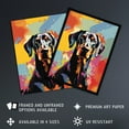 thumbnail image 2 of Doberman Dog Lover Gift Pet Portrait Abstract Pop Art Artwork Painting Art Print Framed Poster Wall Decor 12x16 inch, 2 of 5