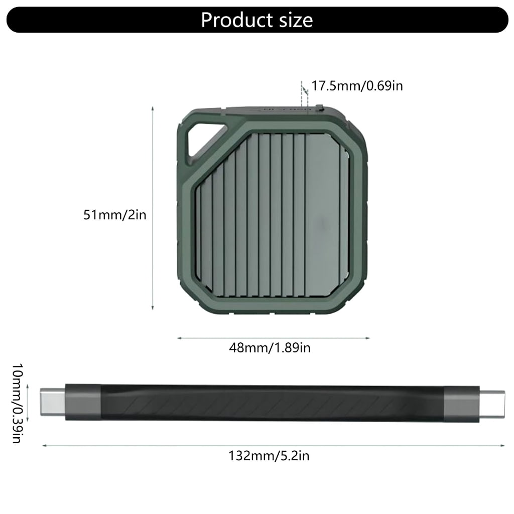 WINDLAND 2230 SSD Enclosure M.2 NVMe SSD Enclosure USB3.2 10Gbps 2230mm External SSD Case