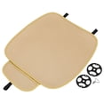 thumbnail image 1 of Coche Delantero Asiento Cojín Beige  Transpirable PU Cuero Coche Asiento Cojín, 1 of 1