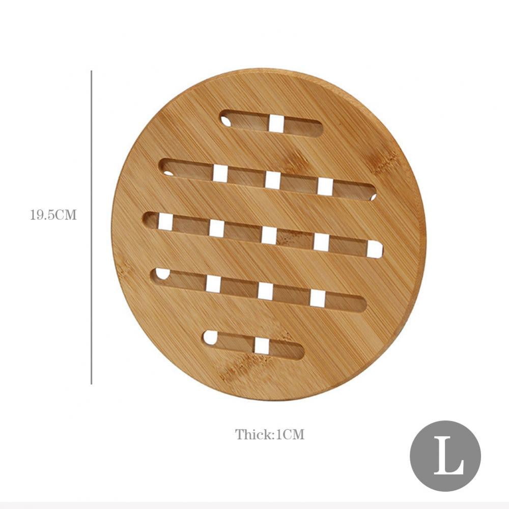 1Pcs Bamboo Trivet Bamboo Hot Pads Trivet Heat Resistant Mats Hot Pads