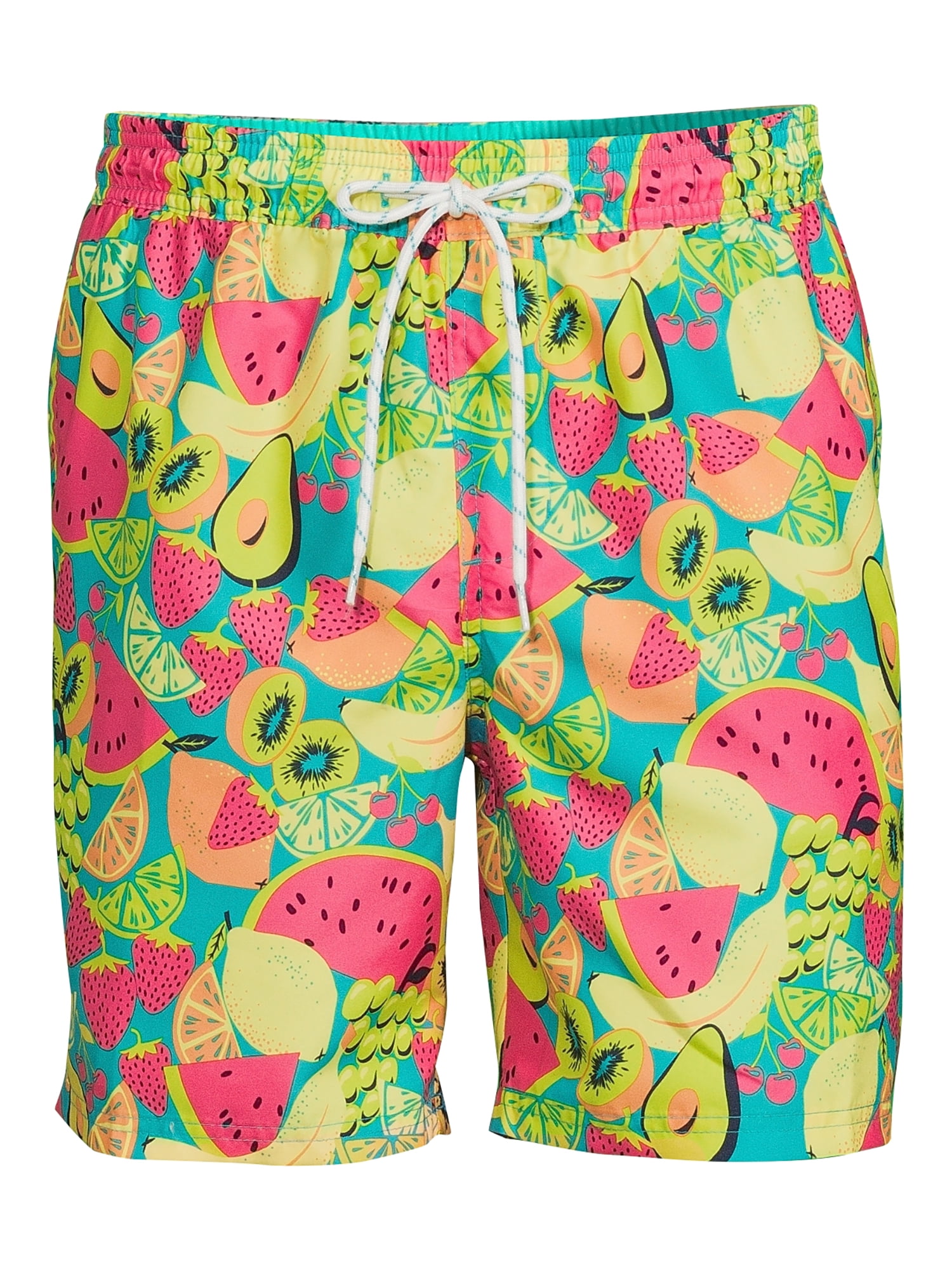 No Boundaries Men's & Big Men's 7" Printed Swim Trunks