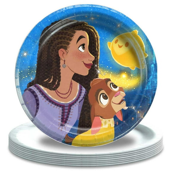 Wish Movie Paper Plates Birthday Decorations Party Supplies Tableware Disposable Dinnerware