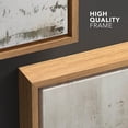 thumbnail image 4 of wall26 Framed Canvas Print Wall Art Pastel Minimal Grunge Brown White Paint Strokes Abstract Shapes Illustrations Modern Art Decorative Contemporary for Living Room, Bedroom, Office - 24x36 Natural, 4 of 5