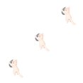 thumbnail image 1 of Destyer Support de Cellulaire Chat Mignon 1/2/3/5 Tablettes Bureau Voiture Support Ventouse Universel Blanc 3 Pcs, 1 of 6