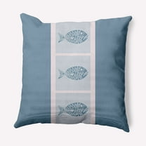 Simply Daisy 20" x 20" Fish Chips Nautical Decorative Indoor Pillow