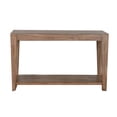 thumbnail image 2 of Yael Sofa Table- Tapered Legs- 50 Inch Rectangular Top- Light Brown, 2 of 5