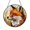 Acrylic 3.5 Inch, variant on Stained Glass Look Fox Round Sun Catcher Window Ornament