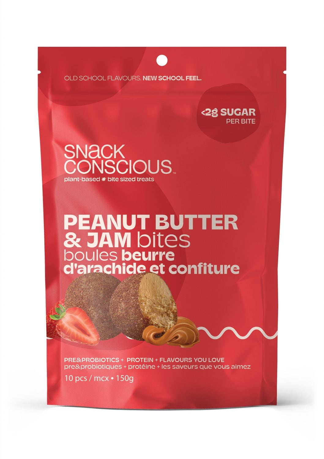 Snack Conscious Peanut Butter & Jam bites 150g