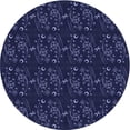 thumbnail image 1 of Ahgly Company Machine Washable Indoor Round Transitional Deep Periwinkle Purple Area Rugs, 8' Round, 1 of 7