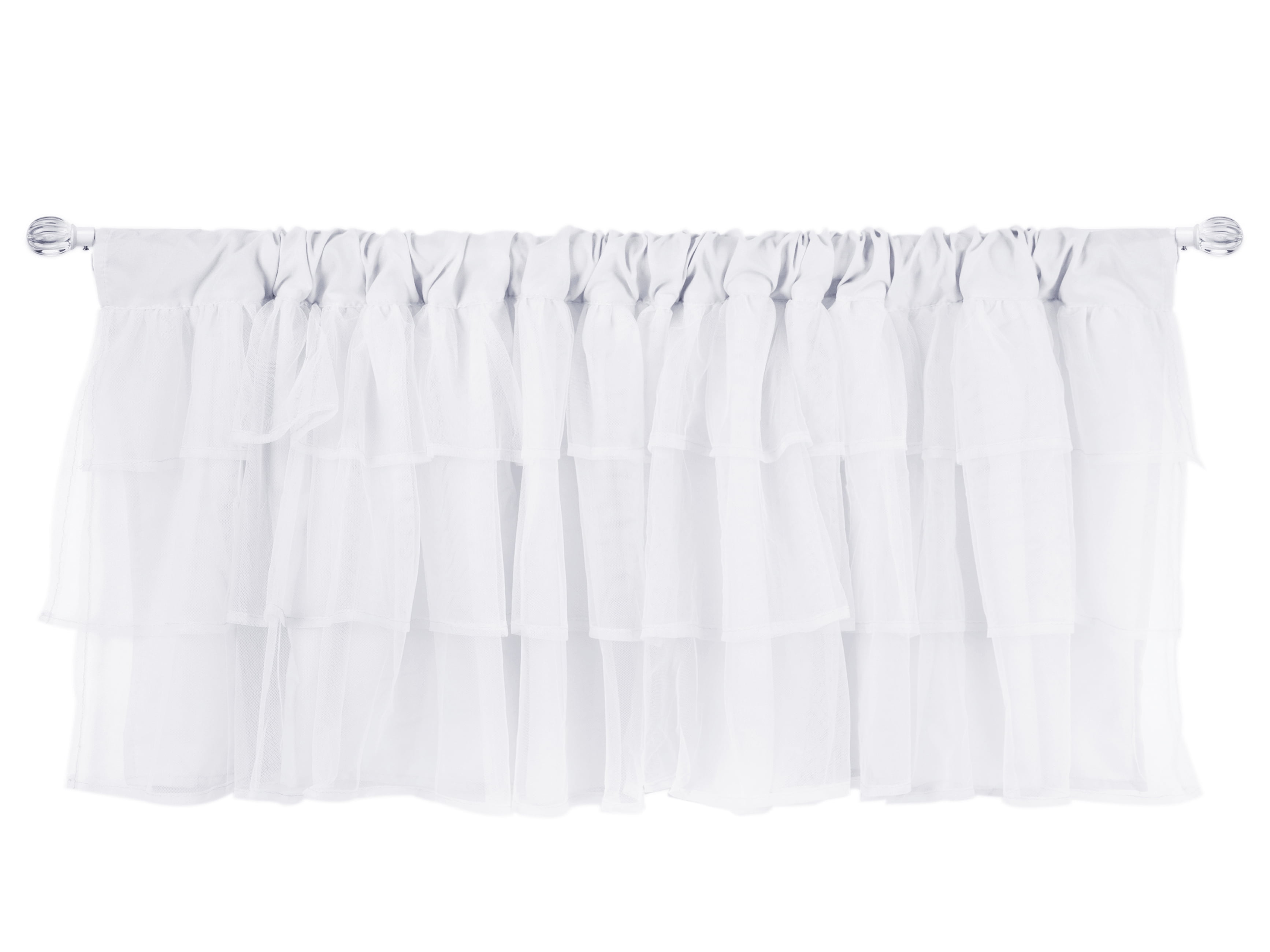 Lush Decor Blush Belle Valance Shabby Chic Style Single Curtain 18” x 84 