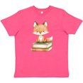 thumbnail image 3 of Inktastic Fox and Books Youth T-Shirt, 3 of 5