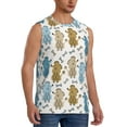 thumbnail image 2 of Uemuo Cartoon Poodle Dog Pattern Men's Sleeveless T-Shirt,Muscle Athletic Tank Top, Moisture-wicking Quick-dry Breathable Classic Tee Top for Gym Run Outdoor Sports-XX-Large, 2 of 8
