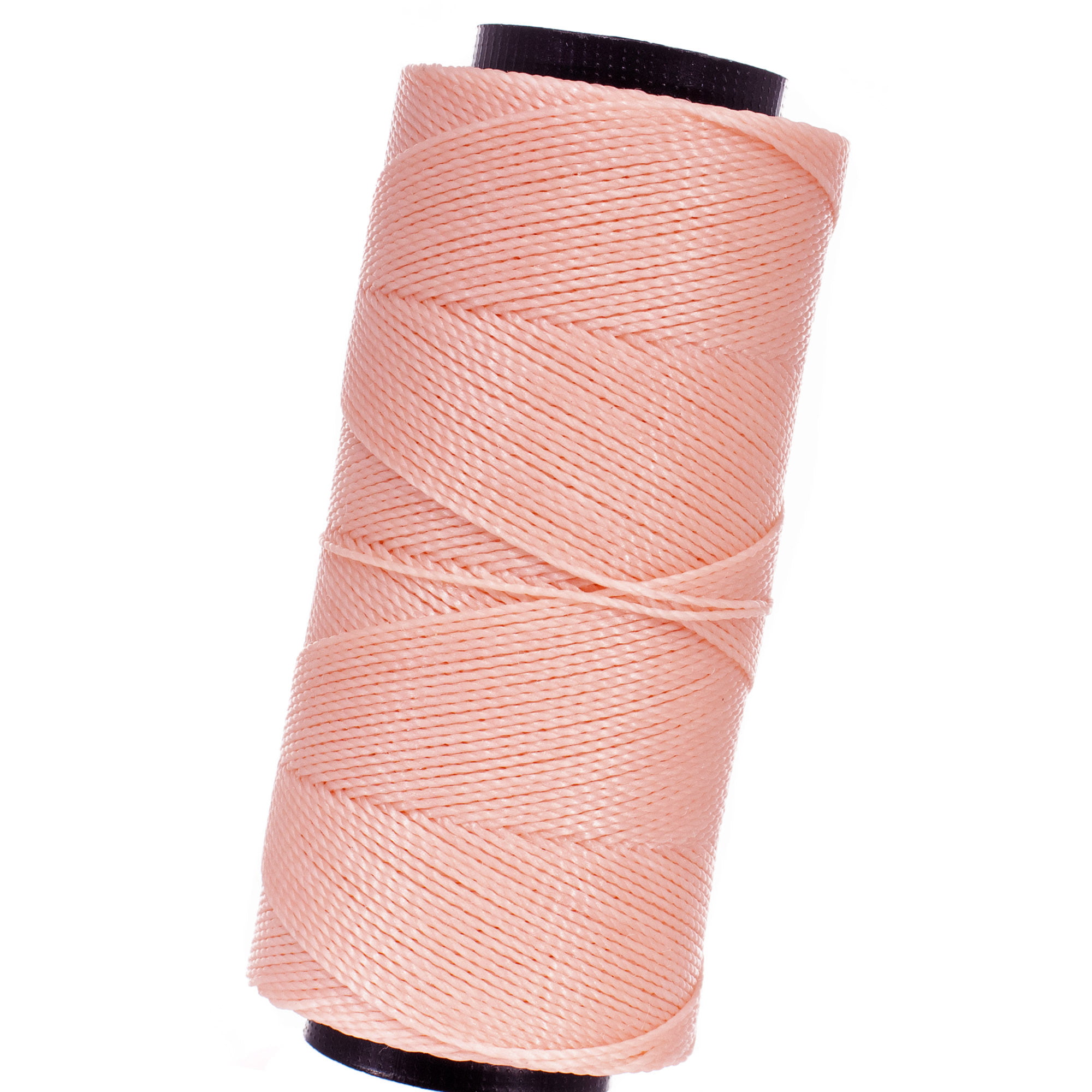 2 play 157 yards Light Pink Brazilian Waxed Polyester Cord 1mm 