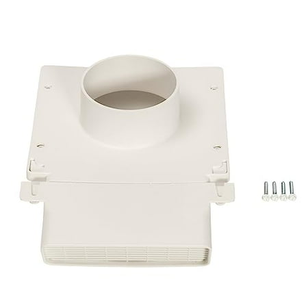 

PreVent-It Soffit Vents 4 Inch - Only Design that Prevents Moist Air from Re-entering Home Under Eave Exterior Vents for Bathroom Exhaust Fan Screws Included White 1-Pack