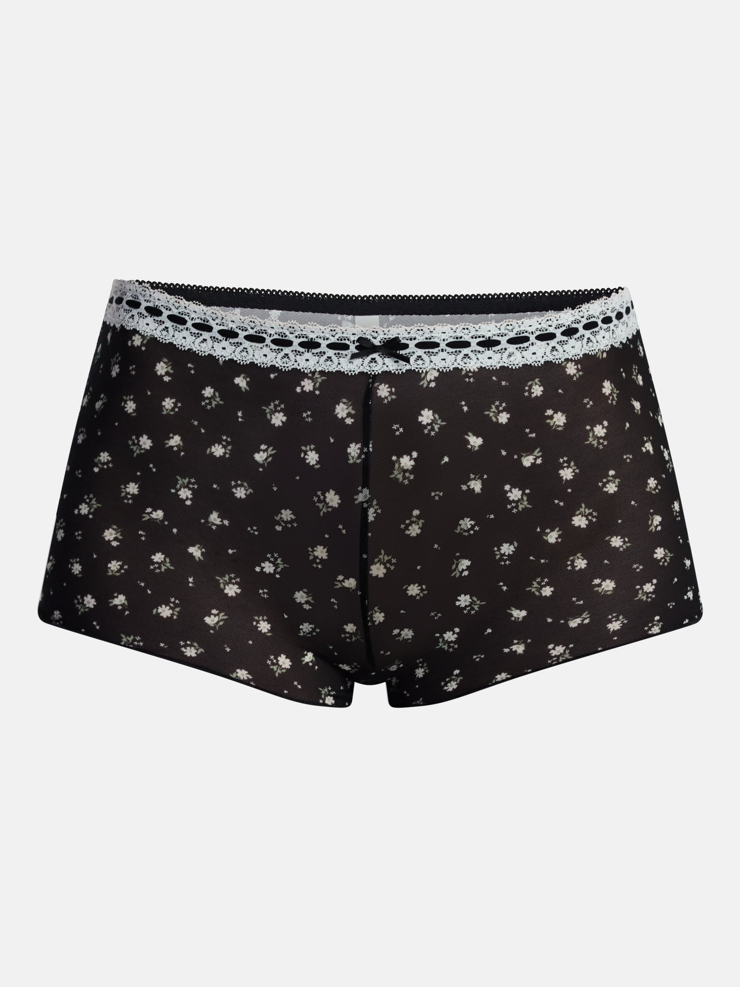 No Boundaries Beaded Lace Boyshort Panties, 3 Pack, Women's XS-XXXL