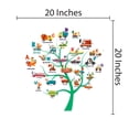 thumbnail image 3 of DAYCARE - Multi-Photo Educational Alphabet Tree Decoration Sticker Multicolored Vehicles & Letters Design Vinyl Adhesive Child Care Nursery Wall Decal 20" x 20", 3 of 3
