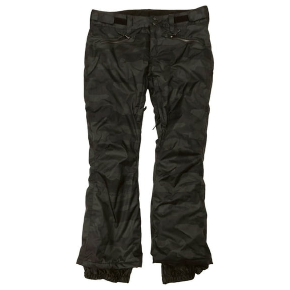 Iceburg Womens Green & Black Camouflage Camo Snow & Ski Snowboarding Pants Large