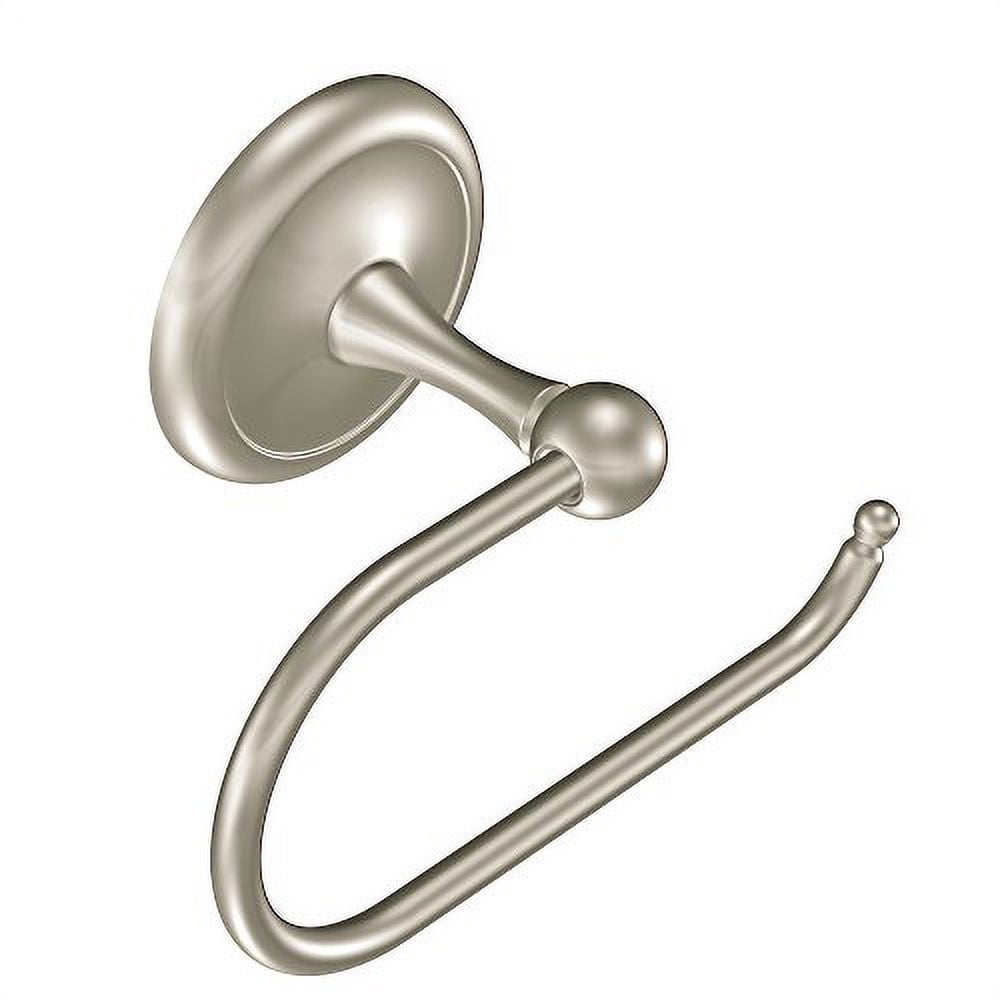 MOEN Yorkshire European Single Post Toilet Paper Holder in Satin Nickel