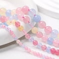 thumbnail image 2 of K-KED 4 6 8 10 12mm Natural Morganite Stone Round Ball Loose Bead 15.5"-12 mm, 2 of 6