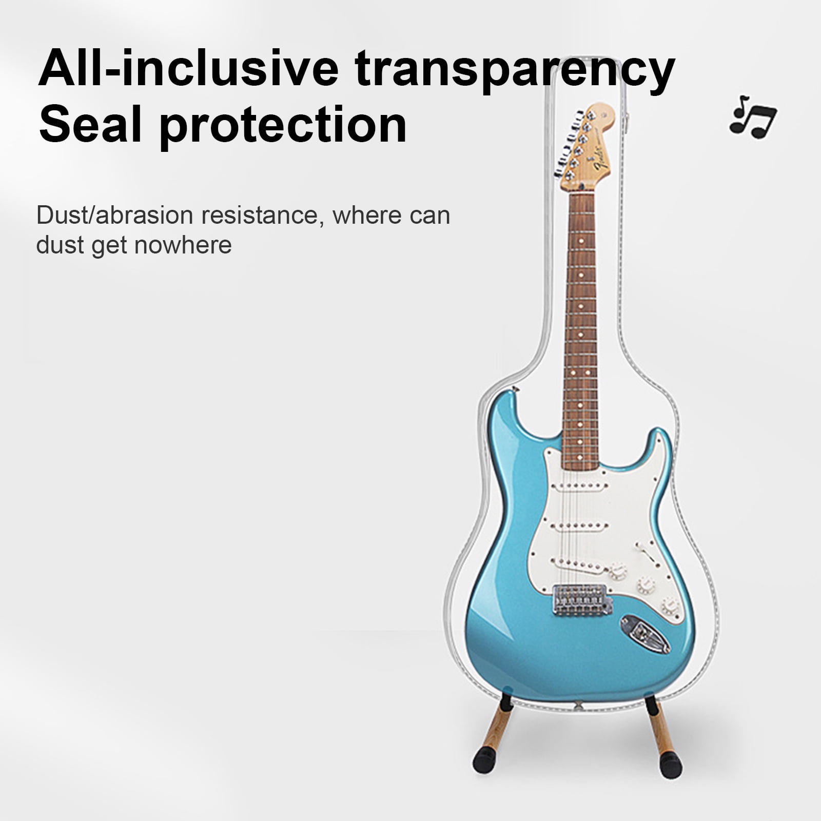 Washable Guitar Protective Storage Bag Guitar Shell Case Guitar Dust Cover Clear Dust Proof Waterproof Guitar Sleeves