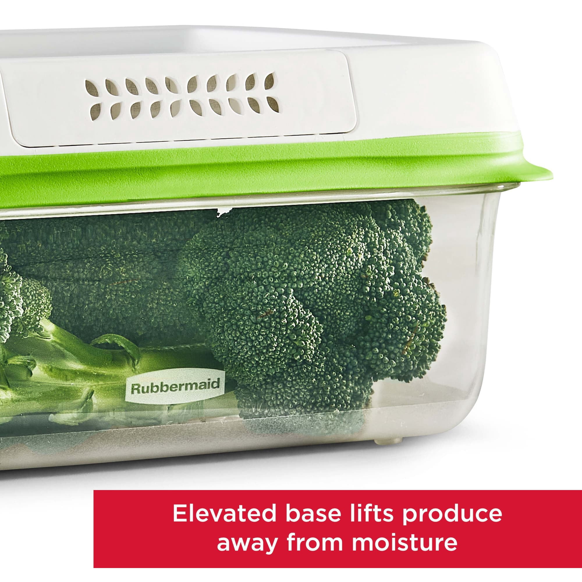 Rubbermaid FreshWorks Produce Saver, 6 Piece set of Medium and Large Storage Containers