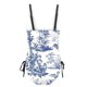 thumbnail image 5 of Tops de Bikini para las Mujeres Patrón Multicolor Impresión Trasera Recorte Sling Traje de Baño, Traje de Baño de Pieza Modesta, 5 of 6