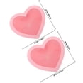 thumbnail image 2 of HONMEET 2-Pack Heart-Shaped Flower Storage Boxes with Stable Flat Base for Home Organization and Decorative Use, 2 of 6