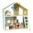 Manhattan Toy Little Nook 19Piece Wooden Playhouse with Loft for Kids 3 + Year Old and Up