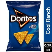 Doritos Tortilla Chips Cool Ranch Flavor Snack Chips, 9.25 oz Bag