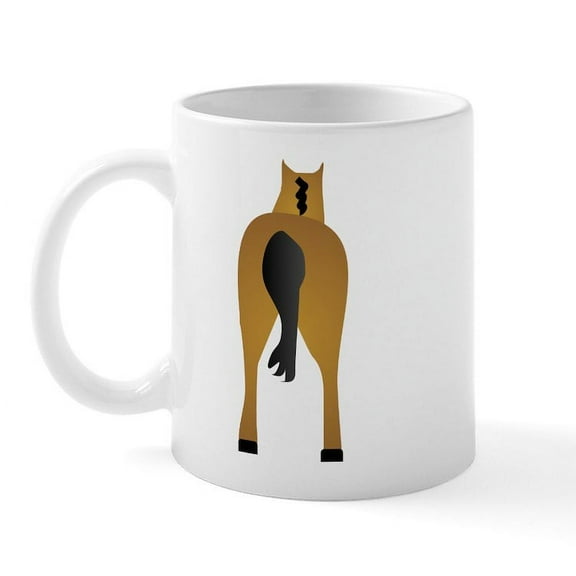 CafePress - HORSES ASS Mug - 11 oz Ceramic Mug - Novelty Coffee Tea Cup