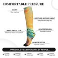 thumbnail image 2 of Sikiie Island Beach Guinea Pig 1 Pairs Compression Socks for Men and Women 15-20 mmHg Running Support Socks, 2 of 7