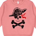 thumbnail image 3 of Inktastic Grunge Pirate Skull and Cross Bones Toddler Sweatshirt, 3 of 4