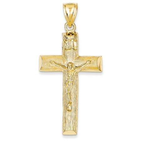 Roy Rose Jewelry 14K Yellow Gold Crucifix Charm 59mm length