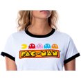 thumbnail image 3 of Pac-Man Women's Retro Pacman Video Game 3 Piece Matching Pajama Set - Boxer Shorts, Shirt, And Slipper Socks, 3 of 5
